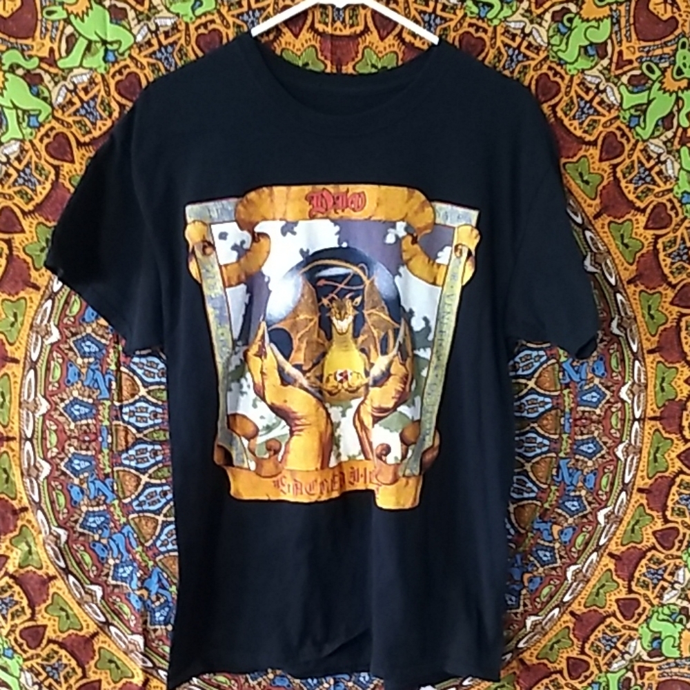 L Dio Sacred Heart Dragon Dream Cotton Black T SS